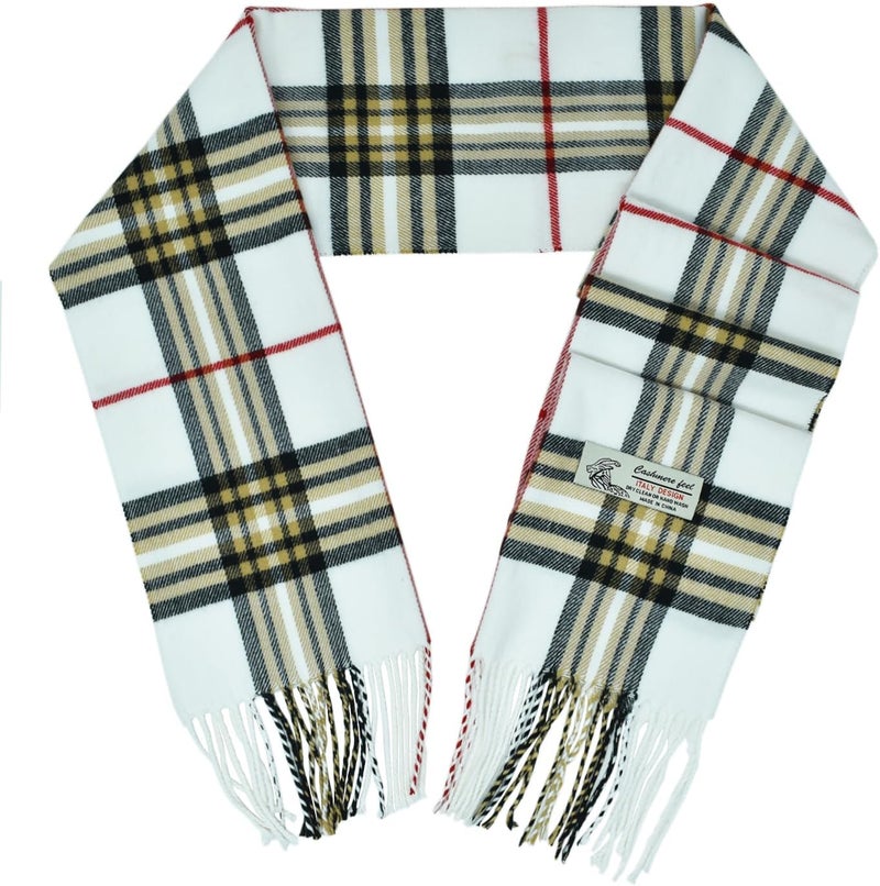 Glory Max Unisex Classic Tartan Plaid Winter Scarf Soft Cashmere Feel 72"x12" - Image 3